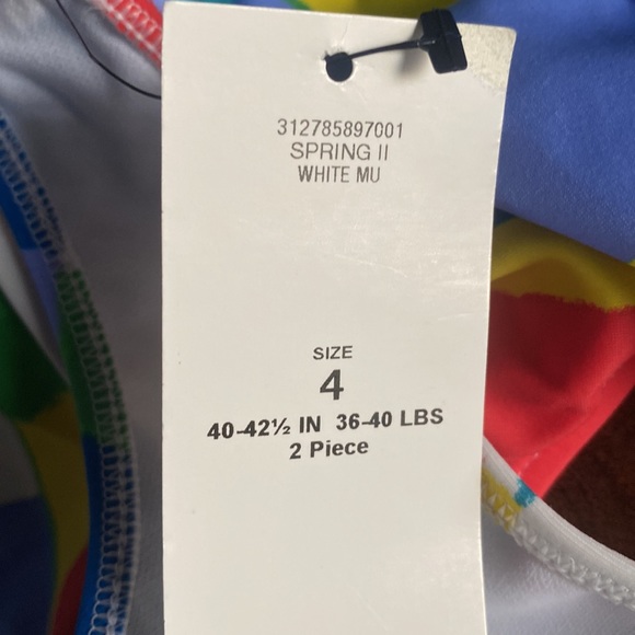 Polo Ralph Lauren Girls Multicolor Sailboat Two Piece Swimsuit - Picture 3 of 10